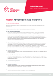 Ticketing Code of Practice - Live Performance Australia, Page 12