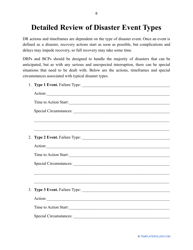 Business Continuity and Disaster Recovery Plan Template, Page 7
