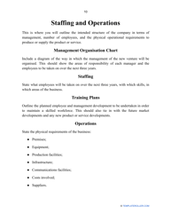 Business Plan Template, Page 12