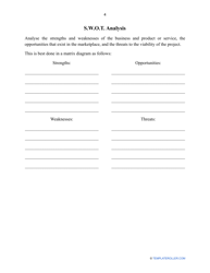 Business Plan Template, Page 6