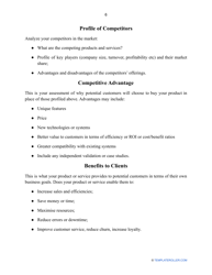 Business Plan Template, Page 8