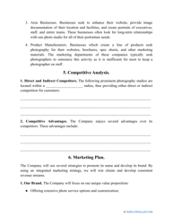 &quot;Photography Business Plan Template&quot;, Page 5