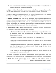 Farm Lease Agreement Template - Indiana, Page 2