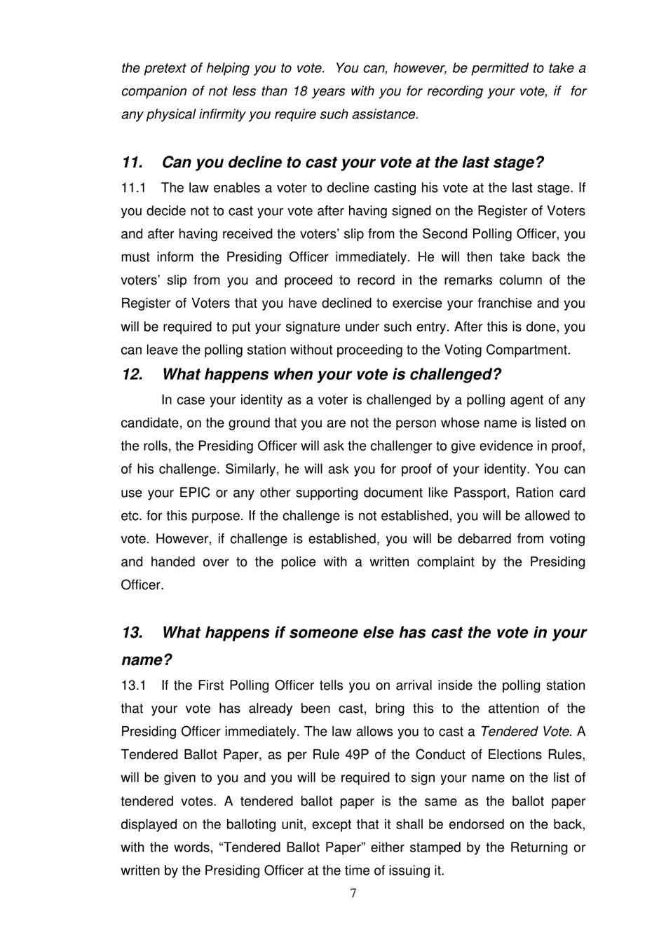 A Guide for the Voters: Control Unit and Balloting Unit of Electronic Voting Machine - India, Page 8