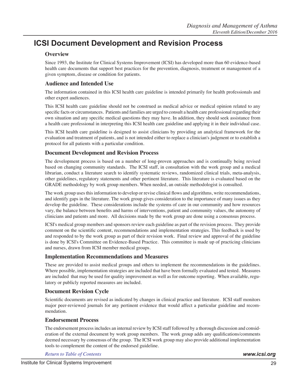 Health Care Guideline: Diagnosis and Management of Asthma - Institute for Clinical Systems Improvement, Page 30