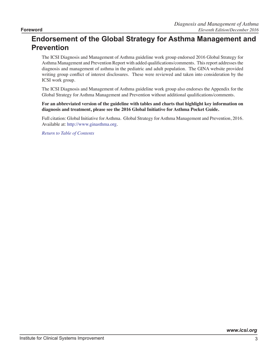 Health Care Guideline: Diagnosis and Management of Asthma - Institute for Clinical Systems Improvement, Page 4