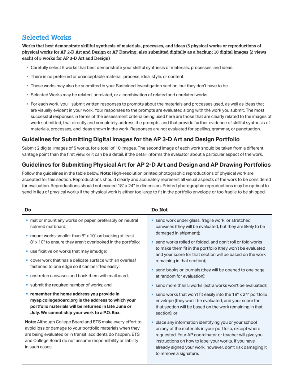 Ap Art and Design Portfolio Requirements 2019-2020, Page 7