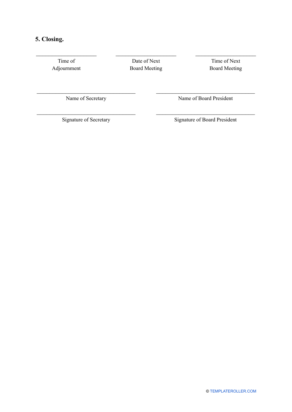 Hoa Meeting Minutes Template Fill Out, Sign Online and Download PDF