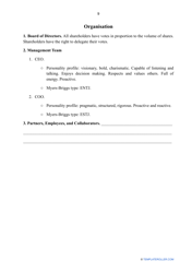 Consulting Business Plan Template, Page 10
