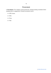 Consulting Business Plan Template, Page 11