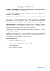Consulting Business Plan Template, Page 2