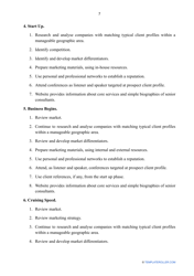 Consulting Business Plan Template, Page 8