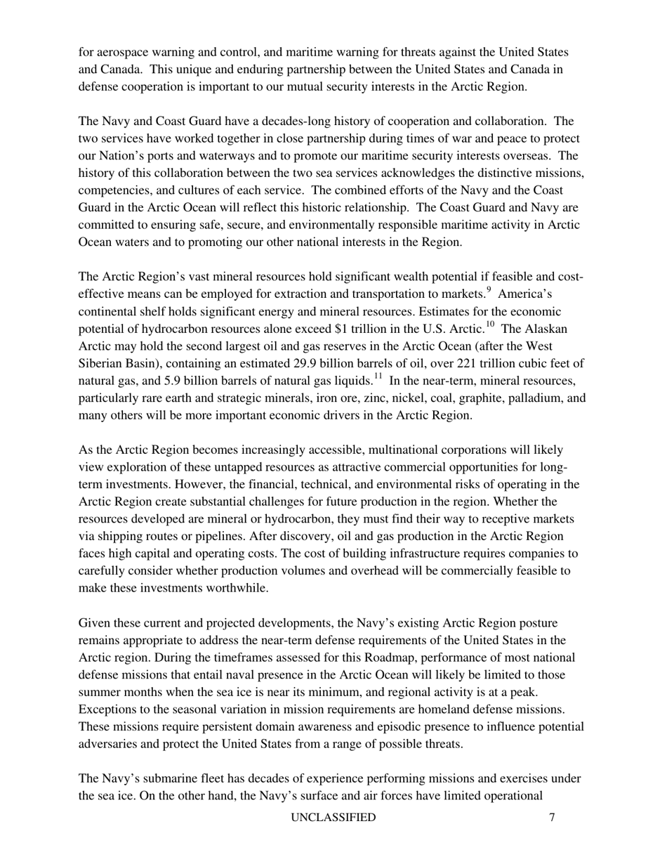 U.S. Navy Arctic Roadmap 2014-2030, Page 11