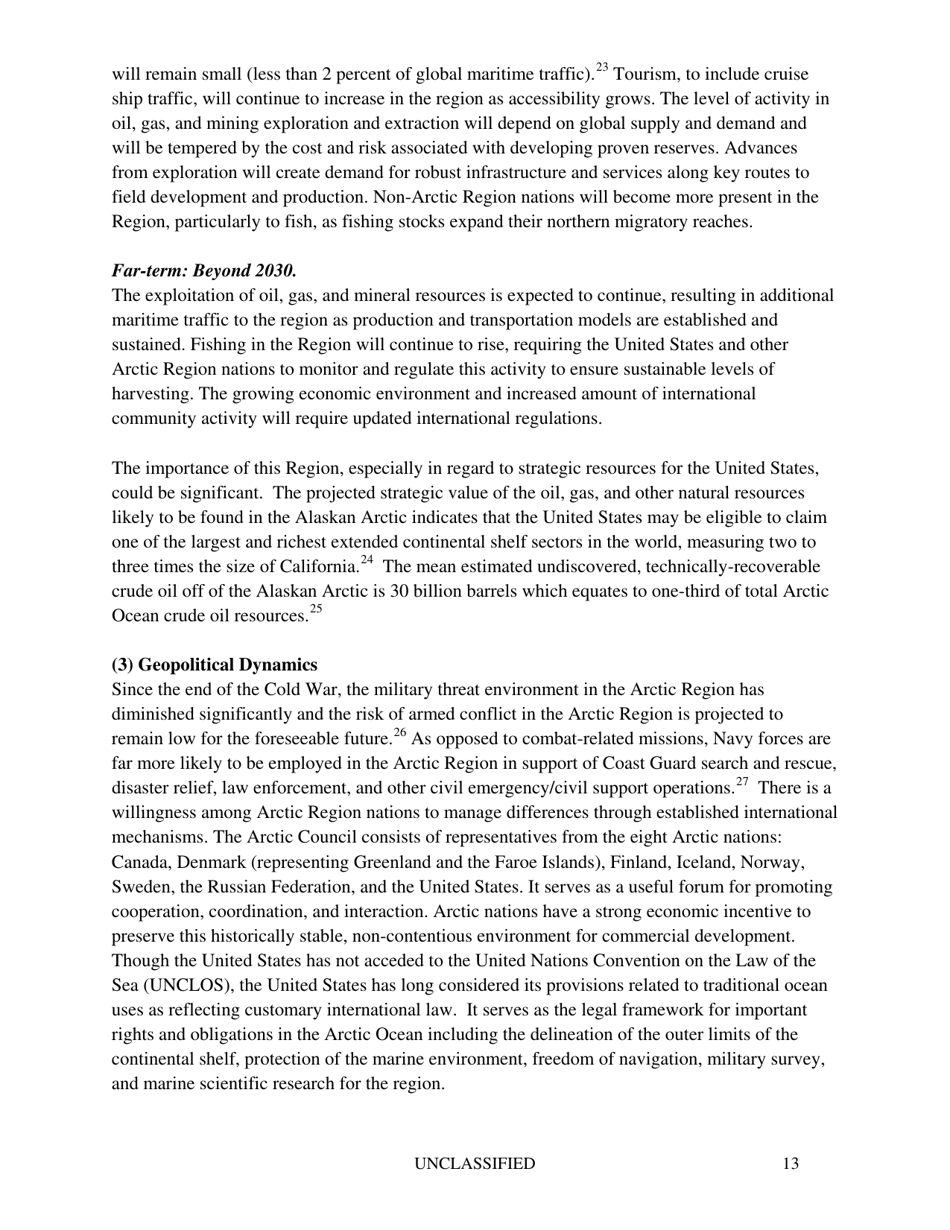 U.S. Navy Arctic Roadmap 2014-2030, Page 17