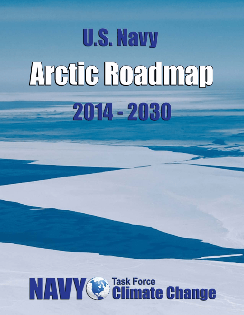 U.S. Navy Arctic Roadmap 2014-2030, Page 1