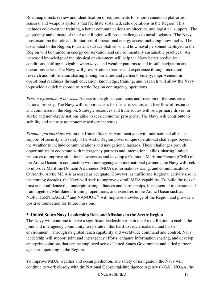 U.S. Navy Arctic Roadmap 2014-2030, Page 20