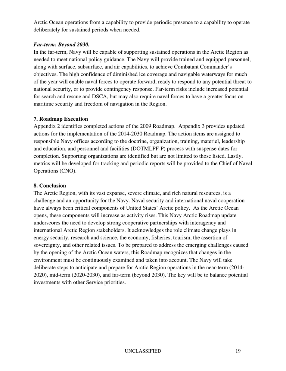 U.S. Navy Arctic Roadmap 2014-2030, Page 23