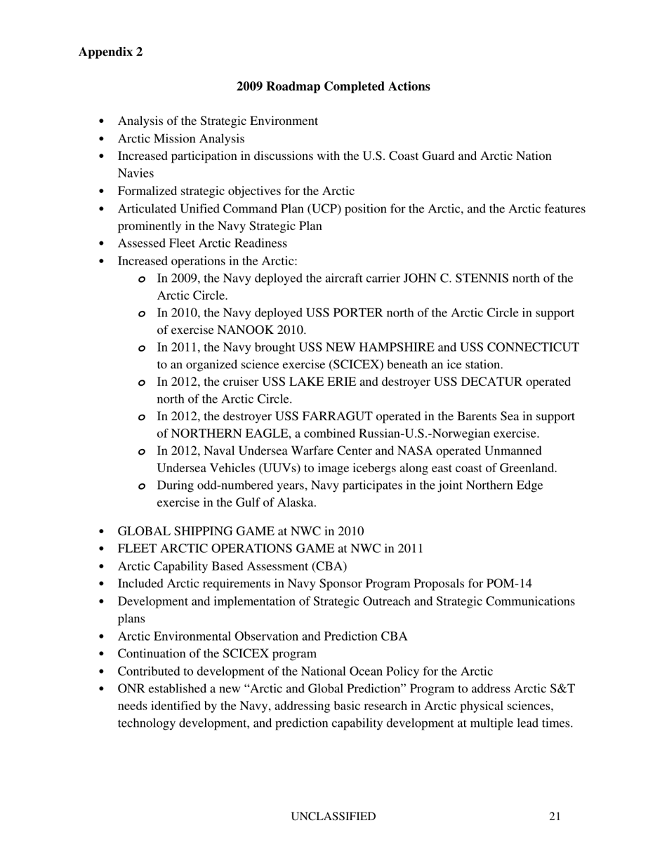 U.S. Navy Arctic Roadmap 2014-2030, Page 25