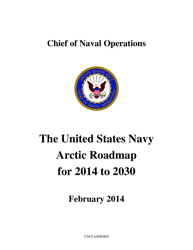 U.S. Navy Arctic Roadmap 2014-2030, Page 5