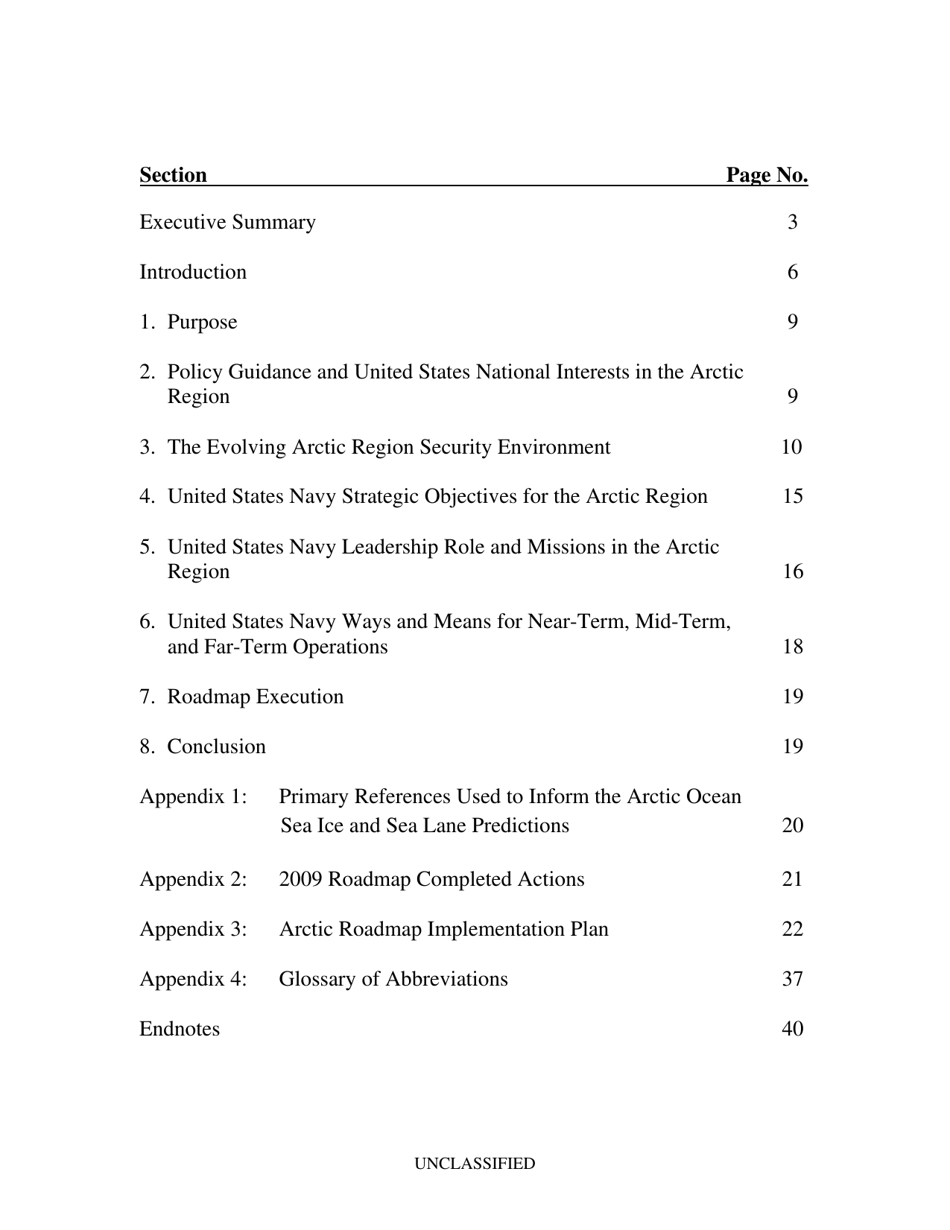 U.S. Navy Arctic Roadmap 2014-2030, Page 6