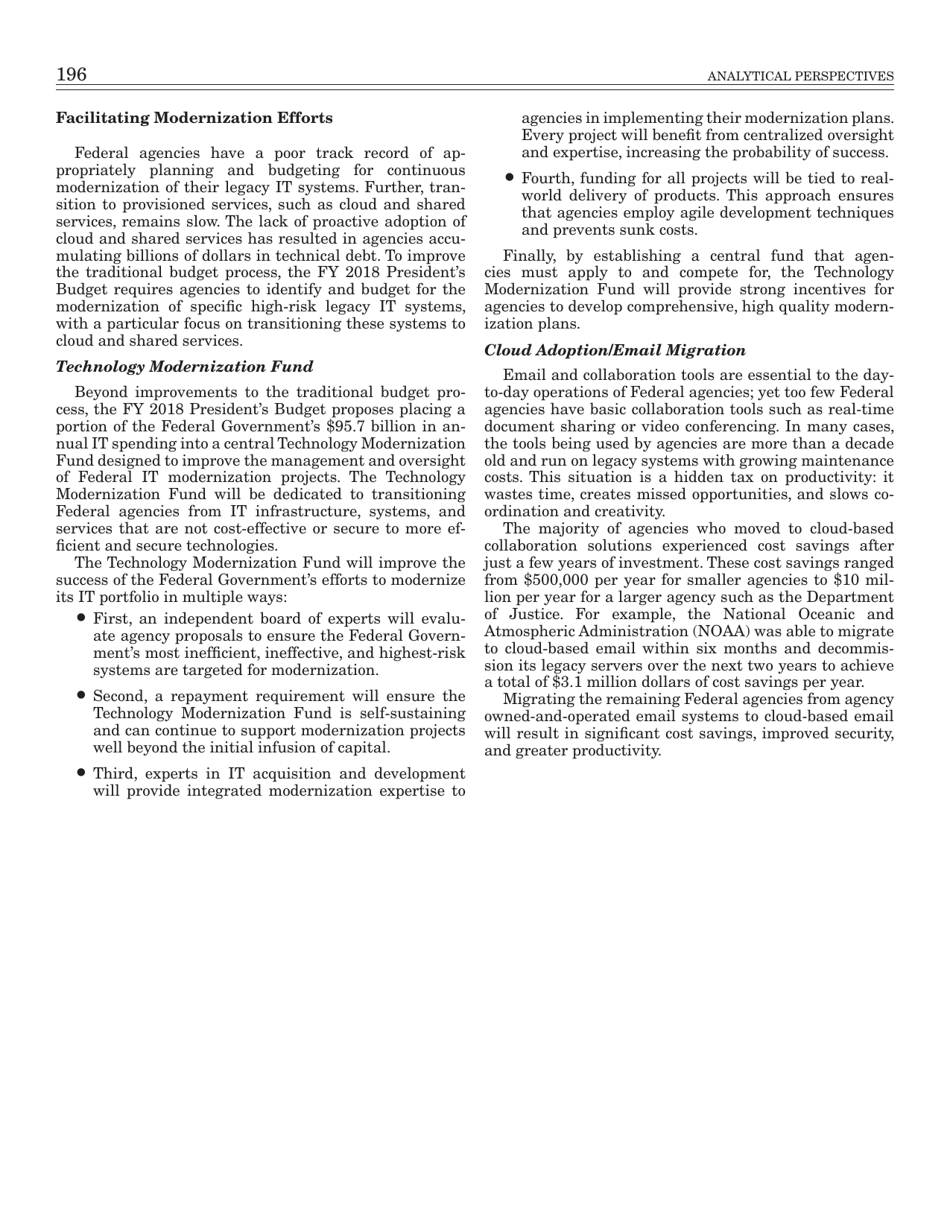 16. Information Technology - Budget of the United States Government, Page 6