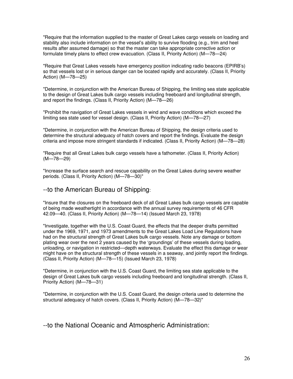 Marine Accident Report: Ss Edmund Fitzgerald Sinking in Lake Superior, Page 26