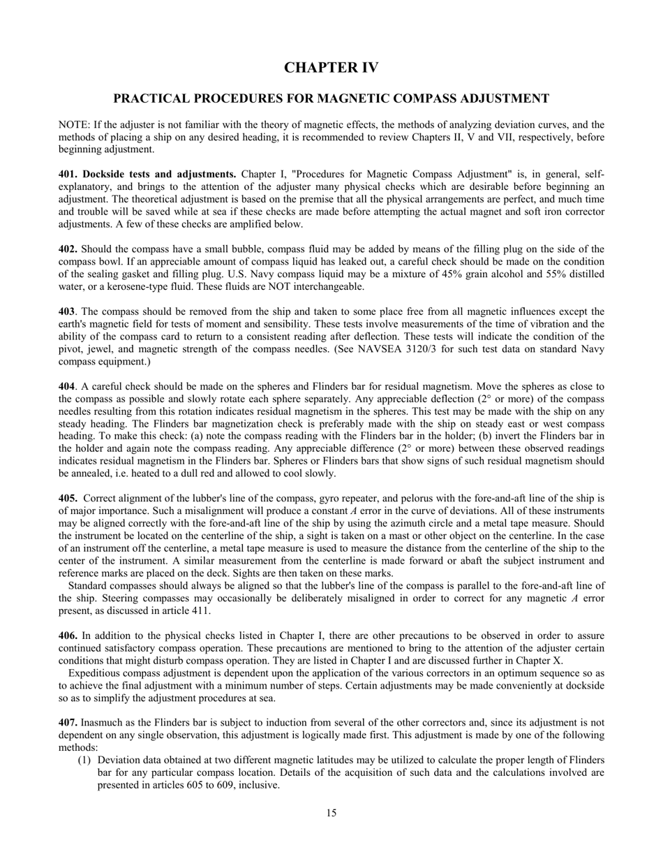 Handbook of Magnetic Compass Adjustment - National Geospatial-Intelligence Agency, Page 16