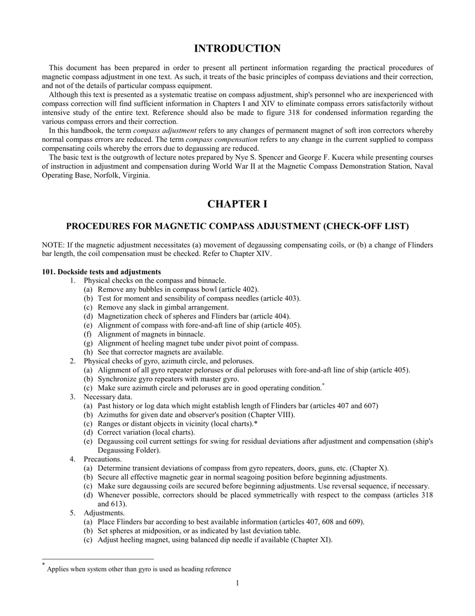 Handbook of Magnetic Compass Adjustment - National Geospatial-Intelligence Agency, Page 2