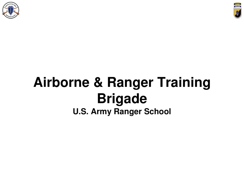 Airborne & Ranger Training Brigade - U.S. Army Ranger School Download Pdf