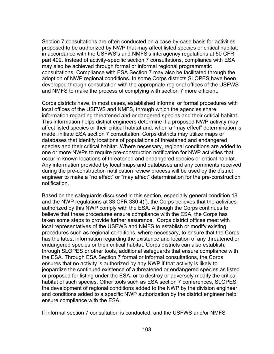 Decision Document Nationwide Permit 12, Page 103