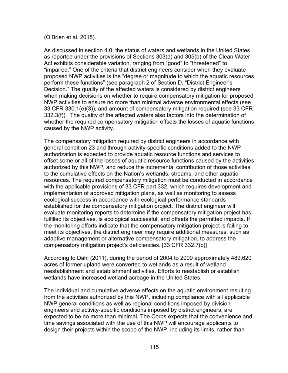 Decision Document Nationwide Permit 12, Page 115