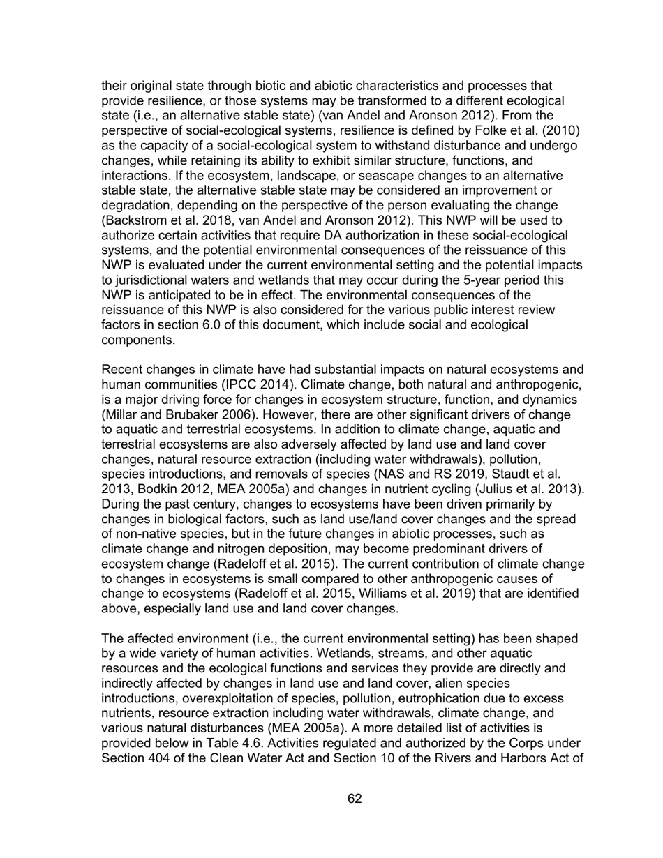 Decision Document Nationwide Permit 12, Page 62