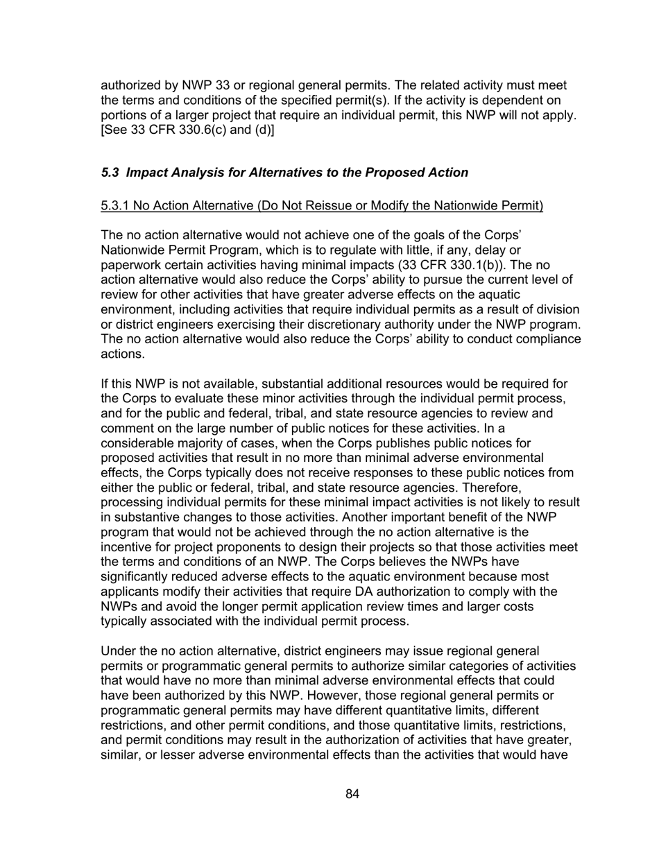 Decision Document Nationwide Permit 12, Page 84