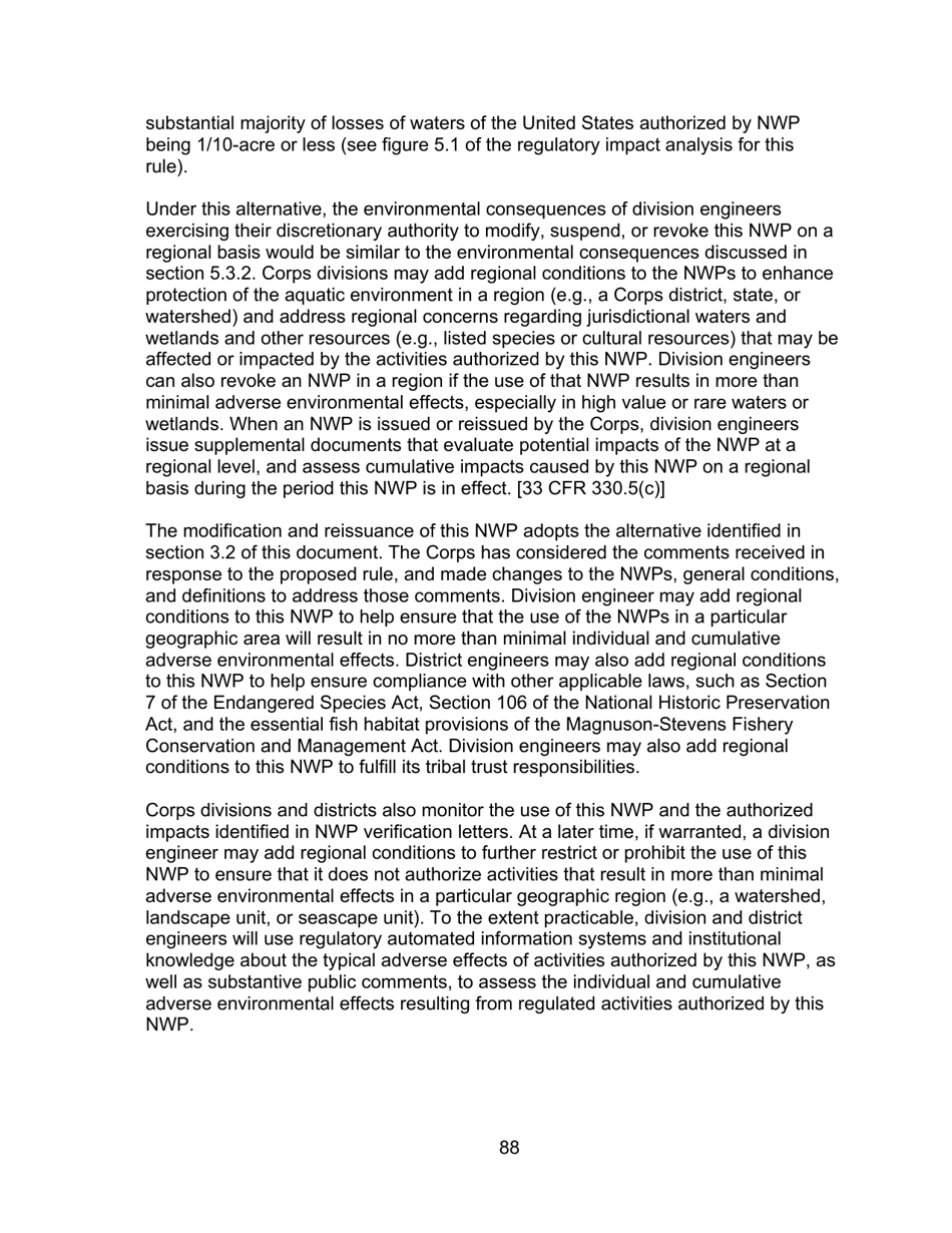 Decision Document Nationwide Permit 12, Page 88