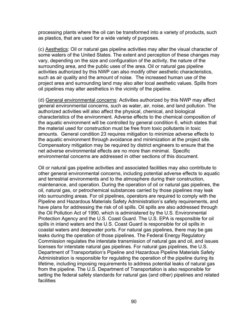 Decision Document Nationwide Permit 12, Page 90