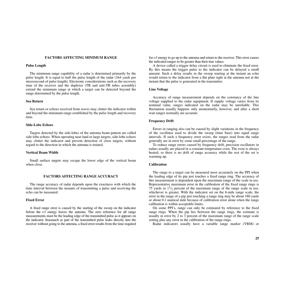 Chapter 1 - Basic Radar Principles and General Characteristics - National Geospatial-Intelligence Agency, Page 25