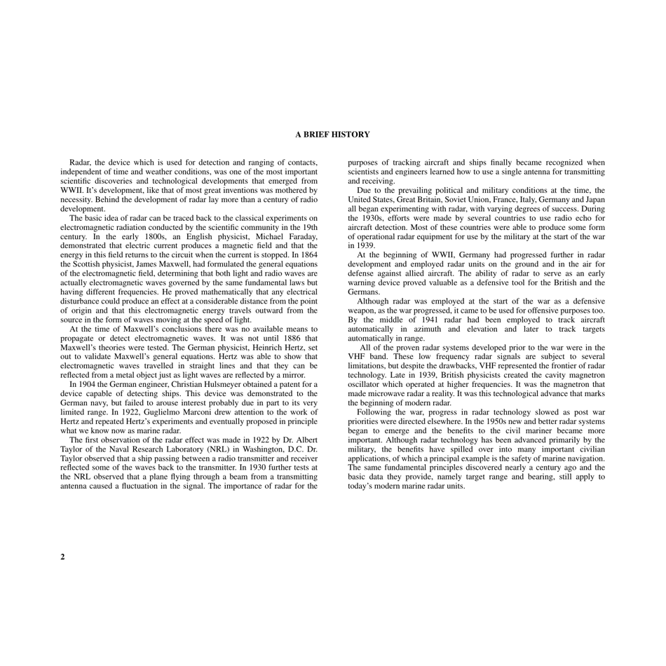 Chapter 1 - Basic Radar Principles and General Characteristics - National Geospatial-Intelligence Agency, Page 2