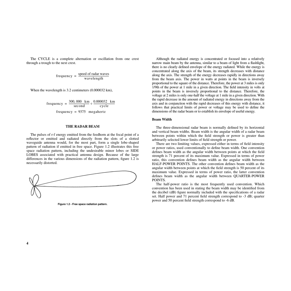 Chapter 1 - Basic Radar Principles and General Characteristics - National Geospatial-Intelligence Agency, Page 4