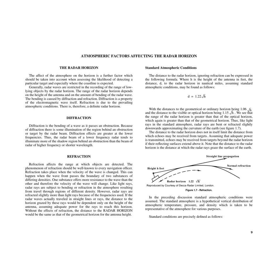 Chapter 1 - Basic Radar Principles and General Characteristics - National Geospatial-Intelligence Agency, Page 9