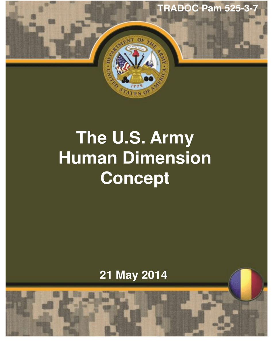 Tradoc Pamphlet 525-3-7 - the U.S. Army Human Dimension Concept, Page 1