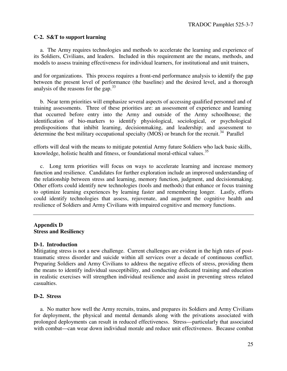 Tradoc Pamphlet 525-3-7 - the U.S. Army Human Dimension Concept, Page 29