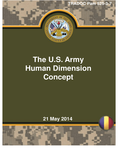 Tradoc Pamphlet 525-3-7 - the U.S. Army Human Dimension Concept Download Pdf