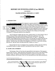 Report of Investigation (S8011p) - Major General Michael J. Carey, Page 3