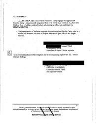 Report of Investigation (S8011p) - Major General Michael J. Carey, Page 44