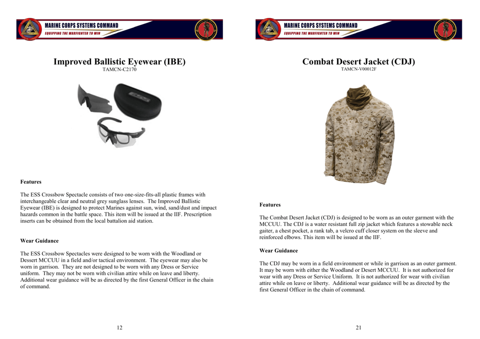 Organizational Clothing and Equipment Wear Guide, Page 12