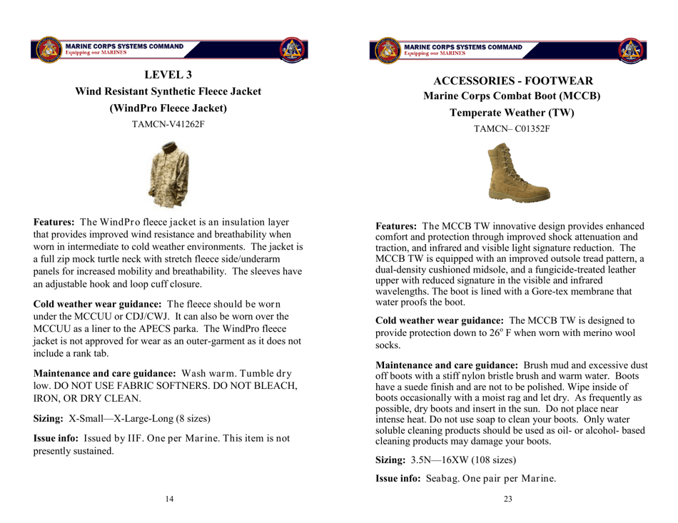 Organizational Clothing and Equipment Wear Guide, Page 14