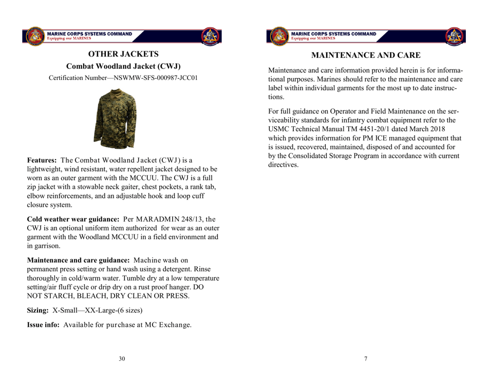 Organizational Clothing and Equipment Wear Guide, Page 7