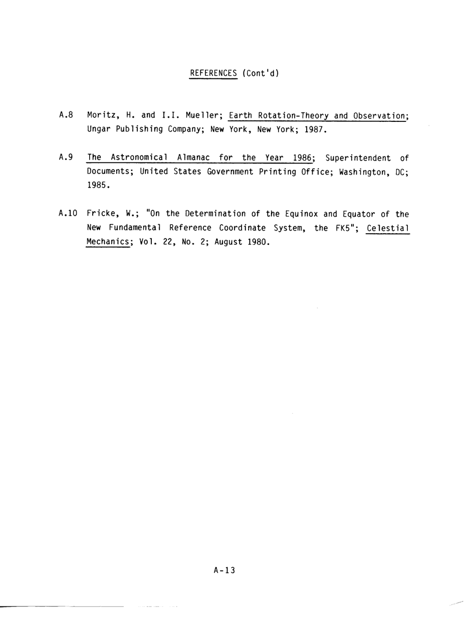 Transformation of Eci (Cis, Epoch ) Coordinates T0 Wgs 84 (Cts, Ecef) Coordinates - National Geospatial-Intelligence Agency, Page 13