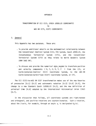 Transformation of Eci (Cis, Epoch ) Coordinates T0 Wgs 84 (Cts, Ecef) Coordinates - National Geospatial-Intelligence Agency