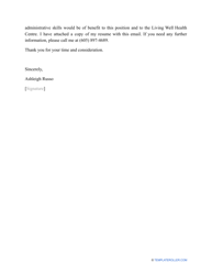 Sample Medical Assistant Cover Letter, Page 2